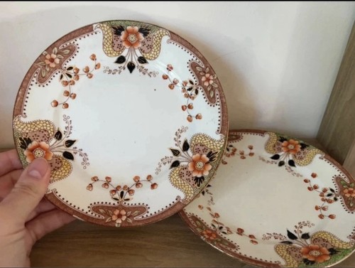 Antique pair floral - of,